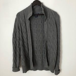 Cable Knit Cardigan Sweater